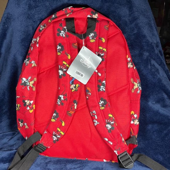 Disney Mickey Mouse Through the Years Backpack Steamboat Willie Sorcerer Mickey - Picture 7 of 7